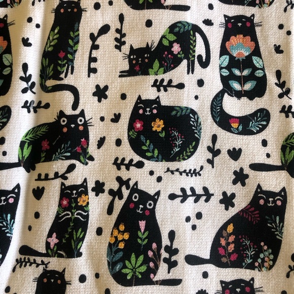 ⭐️New Colorful Cat Print Kitchen Towels Set of Two 100% Cotton - Picture 7 of 12